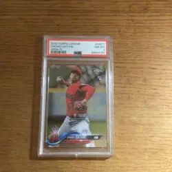 2018 Topps Chrome Update SHOHEI OHTANI RC PSA 8 #HMT1 DODGERS!!! - Image 1