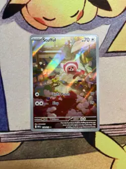 Pokemon TCG - Stufful 154/132 Illustration Rare - ME01: Mega Evolution - NM - Image 1