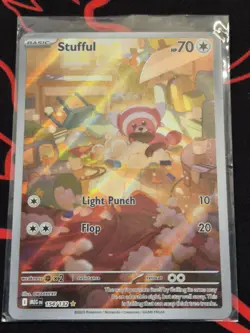 Pokemon TCG Mega Evolution Stufful Illustration Rare Card 154/132 - Image 1