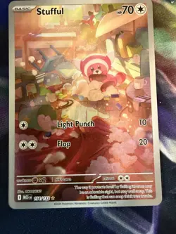 Pokemon TCG IR Stufful 154/132 Mega Evolution English - Image 1