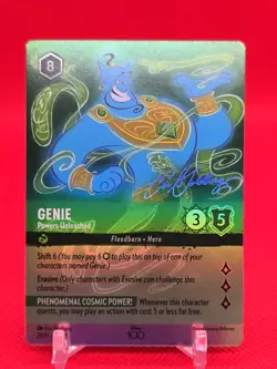 Genie Powers Unleashed (Alternate Art) 20/P1 Disney100 D100 Promo NM Lorcana - Image 1