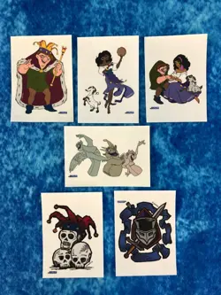 The Hunchback of Notre Dame Iron-Ons Cards Complete Chase Set by SkyBox 1996 - Image 1