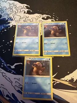 Sealed Psyduck SM199 Detective Pikachu Black Star Promo English Pokemon Card x 3 - Image 1