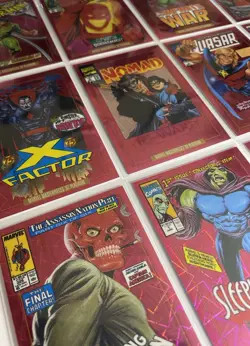 2024 Marvel Masterpieces '92 Platinum VC PINK LASERS Lot (13 Cards) Juggernaut - Image 1