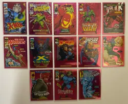 2024 Marvel Masterpieces '92 Platinum VC PINK LASERS Lot (13 Cards) Juggernaut - Image 2
