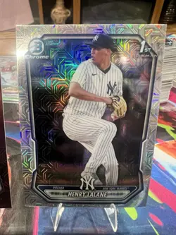 2026 bowman chrome baseball Henry Lalane Lot Of 2 Cards Mojo Refractor /275. - Image 3