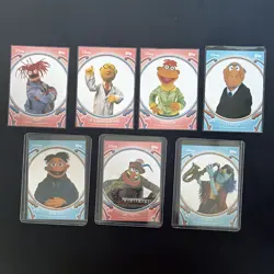 Topps Disney Neon The Muppets Lot of 7 Cards Dr. Bunsen Statler Pepe Scooter MP - Image 1