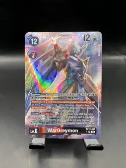 WarGreymon (Alt Art) EX12-017 SR Digimon Digital World Shambala Lightly Played - Image 1