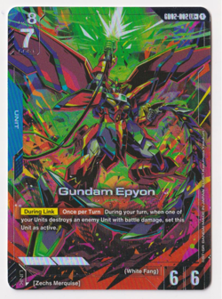 Gundam TCG: Dual Impact; Gundam Epyon Alt Art (GD02-002; LR+; NM; English) - Image 1