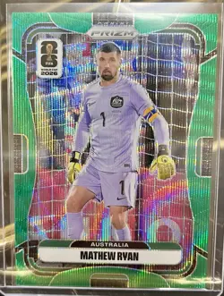 2026 Prizm FIFA World Cup Mathew Ryan Green Wave Prizm Numbered 2 Out Of 5!!! - Image 1