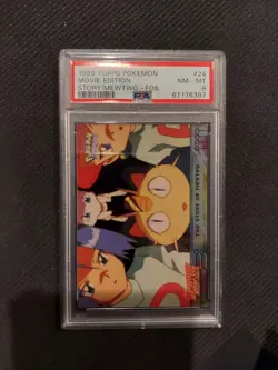 PSA 8 The Story of Mewtwo Foil Topps Movie Edition - Image 1