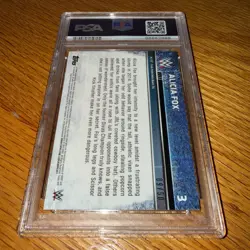 Alicia Fox 2015 Topps Chrome WWE Gold Refractor /50 PSA 10 Gem Mint! Pop 1 - Image 2