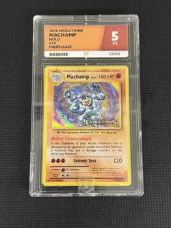 Machamp - Holo #59 Pokemon Evolutions Pre-release Stamped - Excellent ACE - Image 1