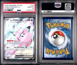 Lillie's Clefairy EX #173 PSA 10 2025 Pokemon Journey Together En Ultra Rare - Image 2