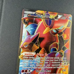 Pokemon TCG Volcanion EX 107/114 XY Steam Siege Full Art Holo Rare Card - Image 3