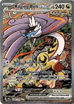 Raging Bolt ex 166/131 Pokemon Prismatic Evolutions Special Illustration NM - Image 1