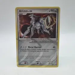 Pokemon Arceus AR9 Arceus Set Holo Rare Metal Barrier 90 HP English 2009 Card - Image 1
