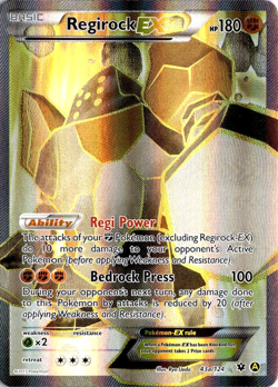 Regirock EX 43a/124 Pokemon Alternate Art Promos LP - Image 1