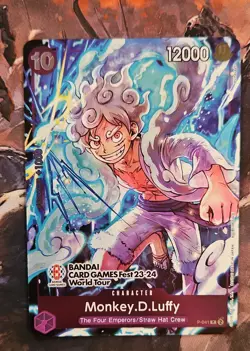 Monkey.D.Luffy (041) (BANDAI CARD GAMES Fest 23-24 World Tour) P-041 One... - Image 1