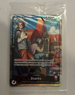 SEALED! One Piece Card Game - Shanks PSA Magazine Promo Foil OP09-001. - Image 1