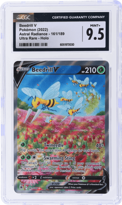2022 Pokemon Sword and Shield Astral Radiance Beedrill V Ultra Rare CGC 9.5 - Image 1