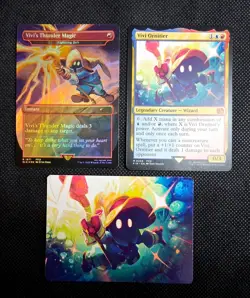 MTG Final Fantasy Vivi Bundle Vivi Ornitier Vivi's Thunder Magic Viv Art Card - Image 1