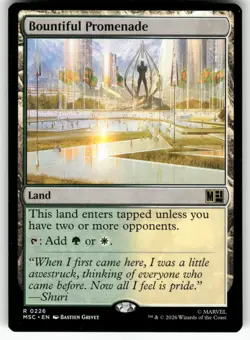 Bountiful Promenade R 226 NM Commander: Marvel Super Heroes MTG M-06 - Image 1