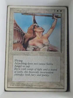 Serra Angel Uncommon Fourth Edition Magic: The Gathering Near Mint - Image 1