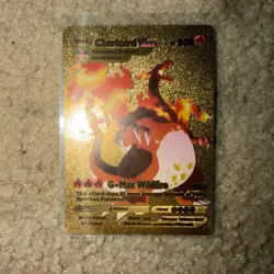 Pokemon Charizard Gold Foil Fan Art Cards Lot Of 8 NM - Image 3