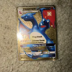 Pokemon Charizard Gold Foil Fan Art Cards Lot Of 8 NM - Image 5