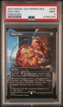 2023 Magic The Gathering Jurassic World Collection Dino Dna Embossed PSA 9 - Image 1