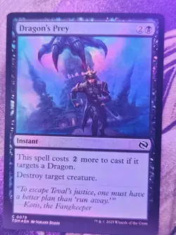 Dragon's Prey 79 Common Tarkir: Dragonstorm Magic: The Gathering Foil Near Mint - Image 1