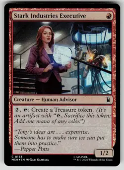 Stark Industries Executive Foil Common Marvel Super Heroes 153 MTG NM 2026 - Image 1