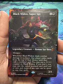 Black Widow, Super Spy (Borderless) (0347) Marvel Super Heroes Foil - Image 1