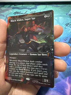 Black Widow, Super Spy (Borderless) (0347) Marvel Super Heroes Foil - Image 3