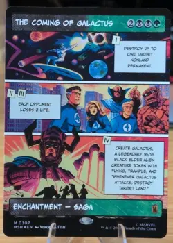 The Coming of Galactus (Borderless) Marvel Super Heroes Foil - Image 1