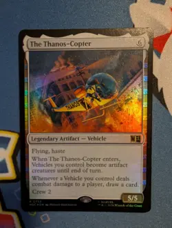 The Thanos-Copter 753 Commander: Marvel Super Heroes Foil NM - Image 1