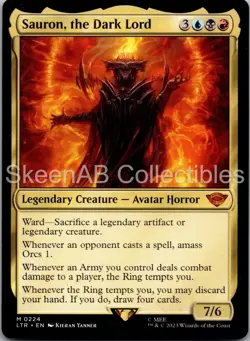 MTG SkeenAB Sauron, the Dark Lord Universes Beyond: The Lord of the Rings NM - Image 1