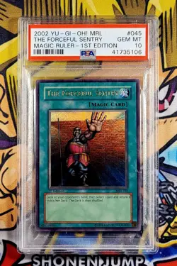 Yu-Gi-Oh! THE FORCEFUL SENTRY 1st Ed Magic Ruler MRL-045 PSA 10 Super GEM MINT - Image 1