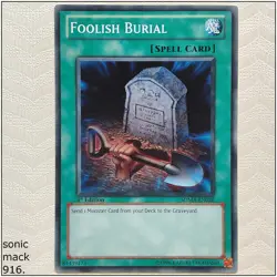 Foolish Burial - SDMA-EN026 - Common 1st Edition Yugioh - Image 1