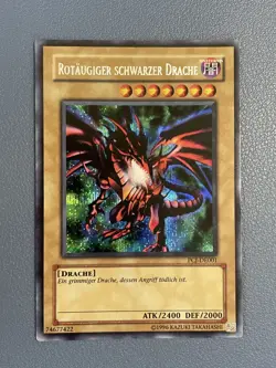 Yu-Gi-Oh! Rotaugiger Schwarzer Drache PCJ Promo Secret Rare Red-Eyes B. Dragon - Image 1