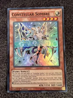 Yugioh Constellar Sombre MP14-EN060 Super Rare 1st Edition NM - Image 1
