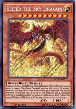 Yugioh: Slifer the Sky Dragon - MVP1-ENS57 - Secret Rare - 1st Edition - NM - Image 1