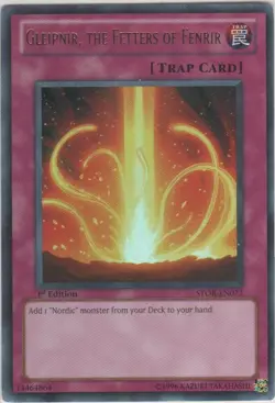 Yugioh! LP Gleipnir, the Fetters of Fenrir - STOR-EN073 - Ultra Rare - 1st Editi - Image 1