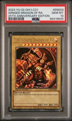 PSA 10 Winged Dragon of Ra #EN003 - Yu-Gi-Oh! 25th Anniversary - GEM MINT 10 - Image 1