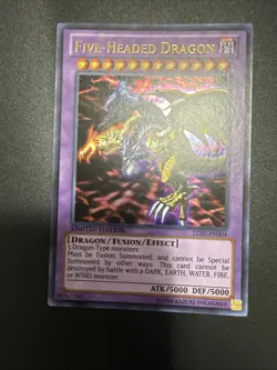 Yu-Gi-Oh TCG Five-Headed Dragon LC03-EN004 Limited Edition Ultra Rare Played LP - Image 1