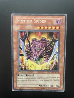 Yugioh Mother Spider SOVR-EN019 Rare 1st Edition HP - Image 1