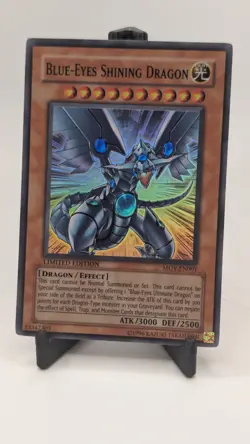 Blue-Eyes Shining Dragon MOV-EN001 Ultra Rare Ltd Ed LP Movie Promo YuGiOh - Image 1