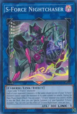 S-Force Nightchaser - CYAC-EN050 - Super Rare - 1st Edition - Lightly Played - Image 1