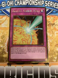 Yugioh Blazing Mirror Force PGL3-EN100 1st Edition NM - Image 1